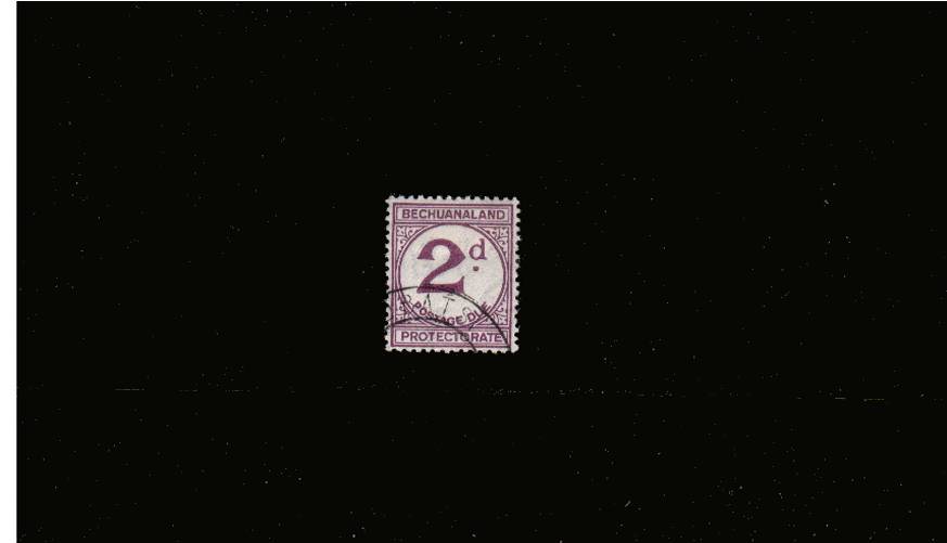 2d Violet POSTAGE DUE superb fine used showing the SG illustrated variety ''Large ''d'' ''. SG Cat 225.00 

<br/><b>QHX</b>