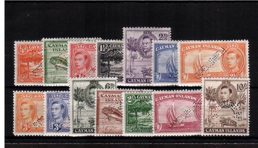 The 1938 definitive set of fourteen perfined ''SPECIMEN''.<br/> SG Cat 500. Rare set.
<br/><b>QHX</b>