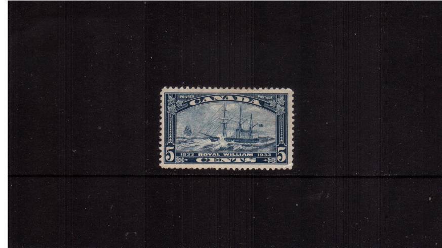 Steamboat Crossing 5c Blue commemorative single<br/>
A lightly mounted mint single. SG Cat 20.00
<br/><b>QQQ</b>