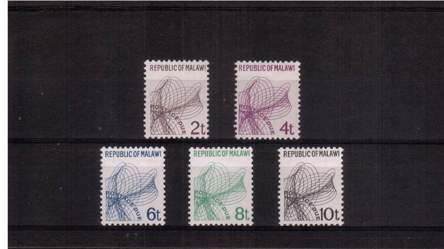 POSTAGE DUE set of five lightly mounted mint.
