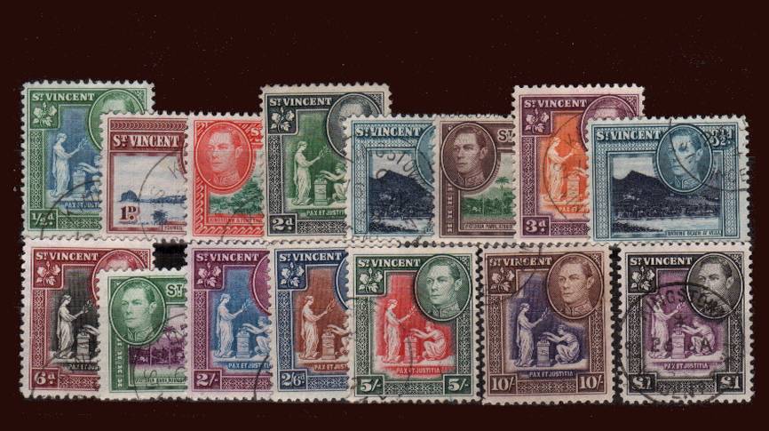 A superb fine used set of fifteen.<br/>
Each stamp with a selected light CDS cancel. Pretty!
<br/><b>QKX</b>