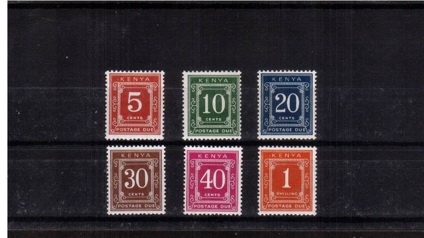 Postage Due - Perf 14 - set of six superb unmounted mint
