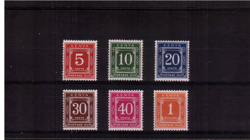 Postage Due - Perf 14x13� - set of six superb unmounted mint
