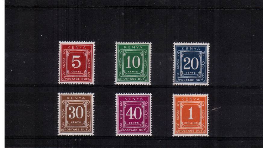 Postage Due - Perf 15 - Glazed Paper<br/>
Set of six superb unmounted mint