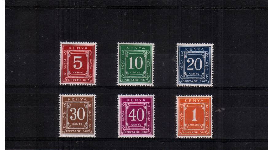 Postage Due - Perf 15 - Glazed Paper<br/>
Set of six superb unmounted mint