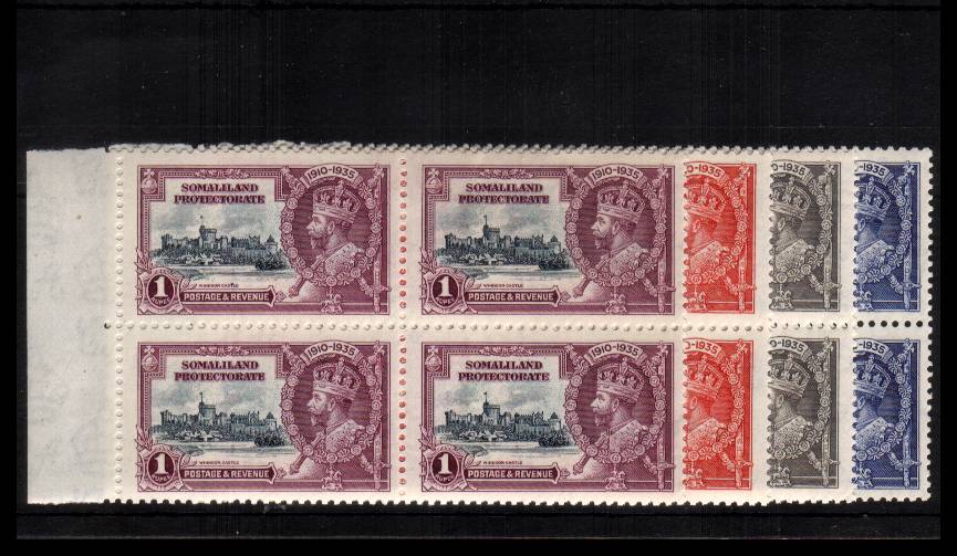 Silver Jubilee set of four in superb unmounted mint left side marginal blocks of four.
<br/><b>SEARCH CODE: 1935JUBILEE</b>
<br/><b>QLX</b>