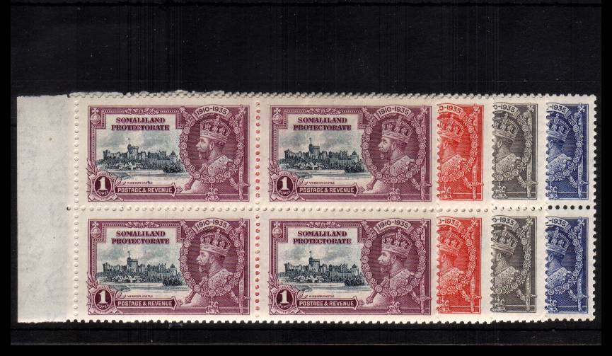 Silver Jubilee set of four in superb unmounted mint left side marginal blocks of four.
<br/><b>SEARCH CODE: 1935JUBILEE</b>
<br/><b>QLX</b>