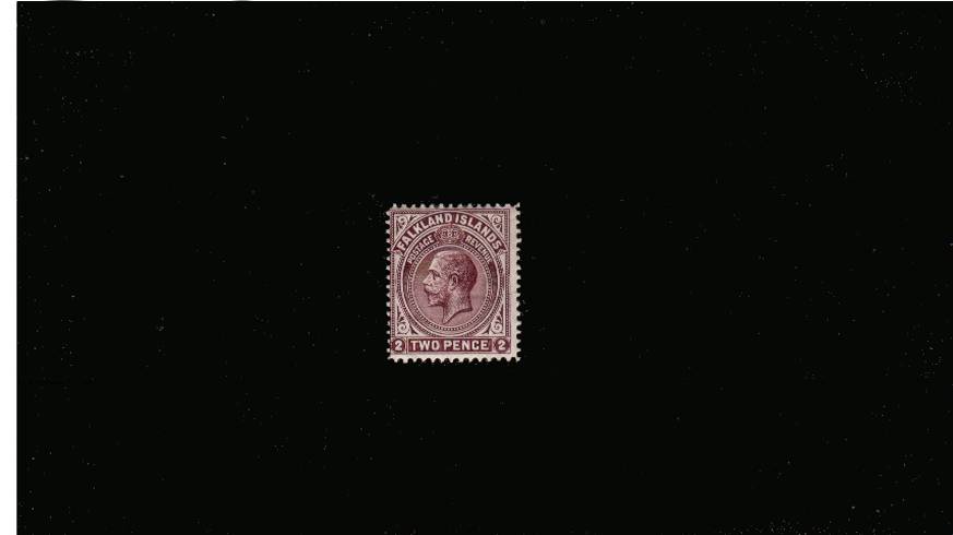 2d Deep Reddish Purple - Perforation 14<br/>
A lightly mounted mint single. SG Cat 400<br/><b>QPX</b>