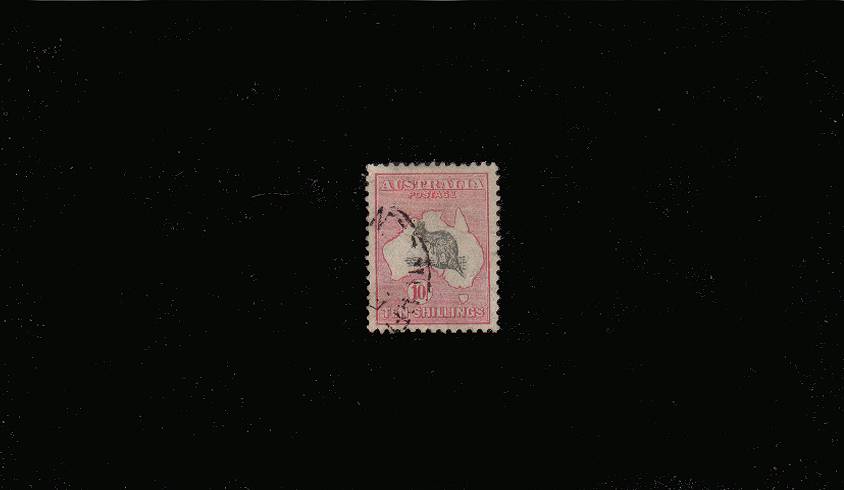 10/- Grey and Pink<br/>
A good fine used single.<br/>
SG Cat 150<br/><b>QPX</b>