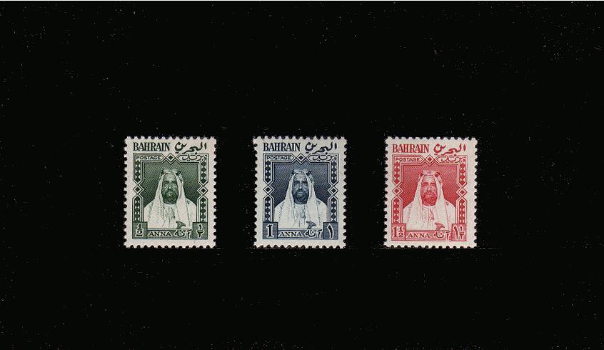 The first local issue set of three superb unmounted mint.<br/><b>QPX</b>