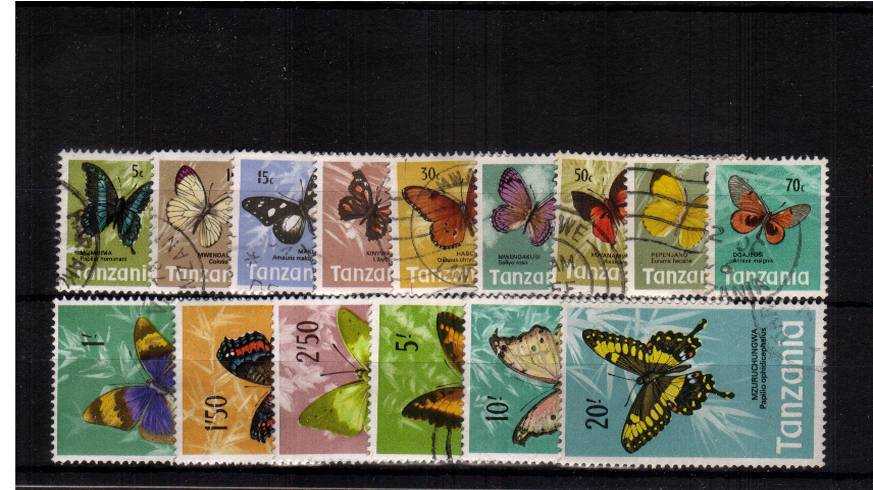 Butterflies - A good used set of fifteen.<br/><b>QPX</b>