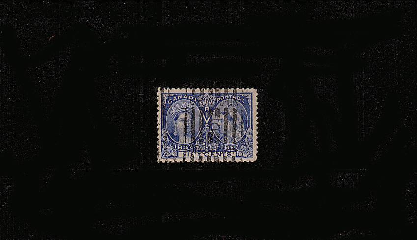 50c Bright Ultramarine ''Queen Victoria Jubilee Issue''<br/>
A good fine used single. SG Cat 120