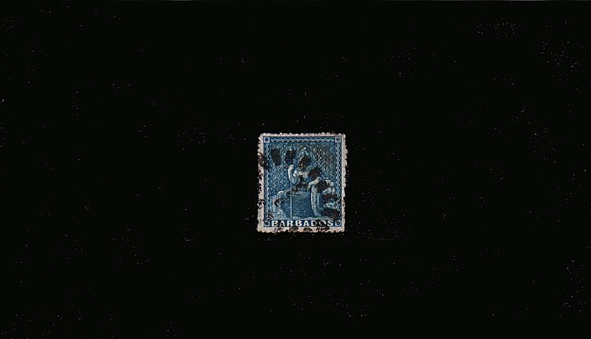 (1d) Blue - Watermark Large Star - Rough Perf 14 to 16<br/>
A stunning superb used stamp in a lovely rich shade and perfect centering. SG Cat 70

<br/><b>QPX</b>