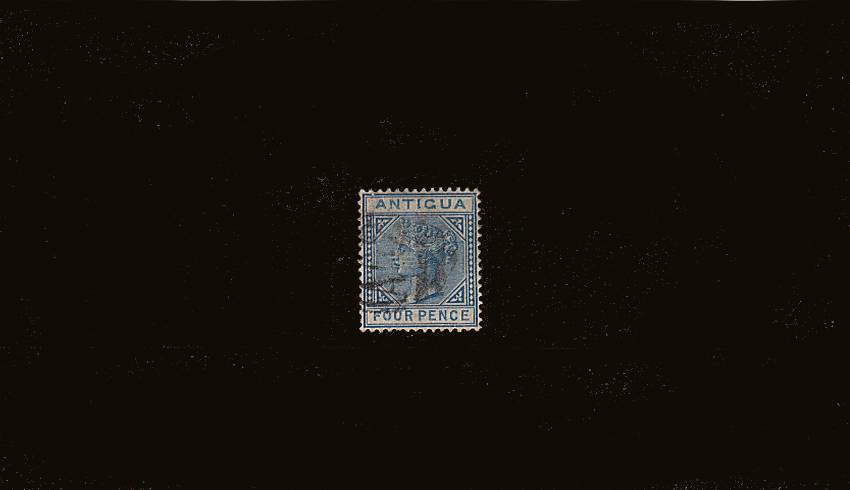 4d Blue - Watermark Crown CA - Perforation 14<br/>
A good used single. SG Cat �