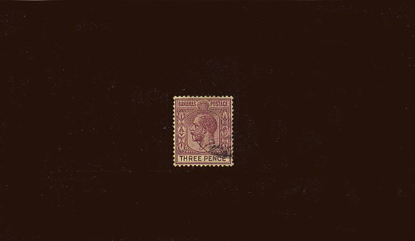 3d Purple on Orange-Yellow - Watermark Multiple Script CA<br/>
A good used single. SG Cat 25