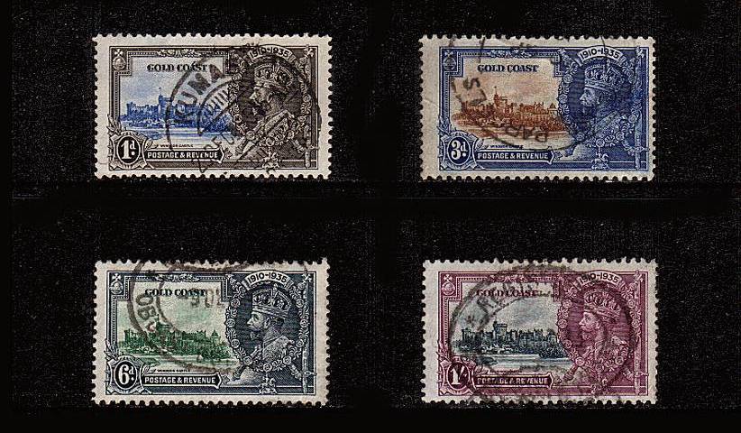 Silver Jubilee set of four superb fine used. SG Cat �
<br/><b>SEARCH CODE: 1935JUBILEE</b>