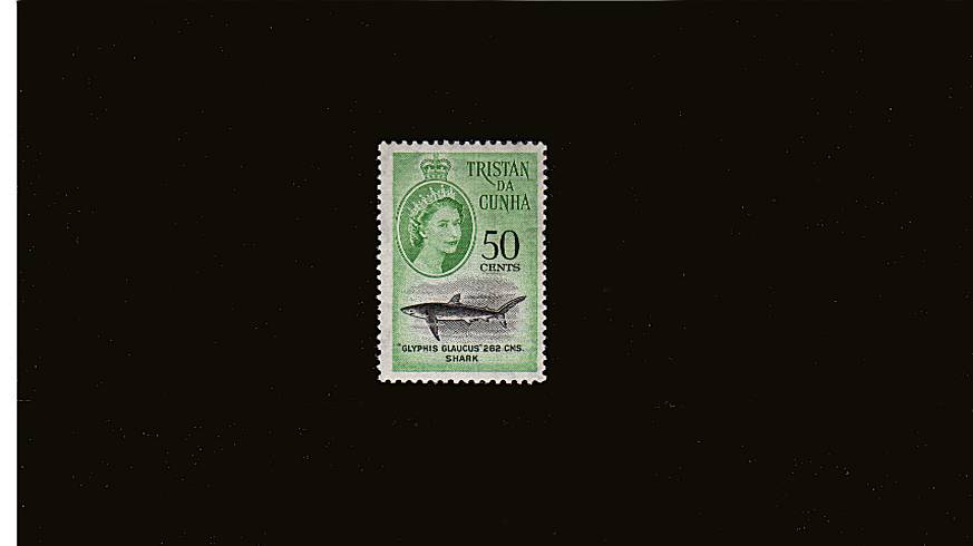 50c Black and Light Emerald<br/>superb unmounted mint single
<br/><b>QQH</b>