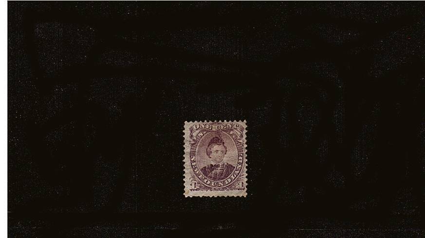 1c Dull Purple - Type I<br/>
A reasonable mounted mint stamp. SG Cat 75

<br/><b>QQQ</b>