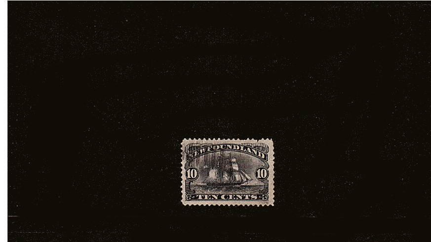 10c Black<br/>
A fine used stamp with small fault at top right. SG Cat 75

<br/><b>QQQ</b>