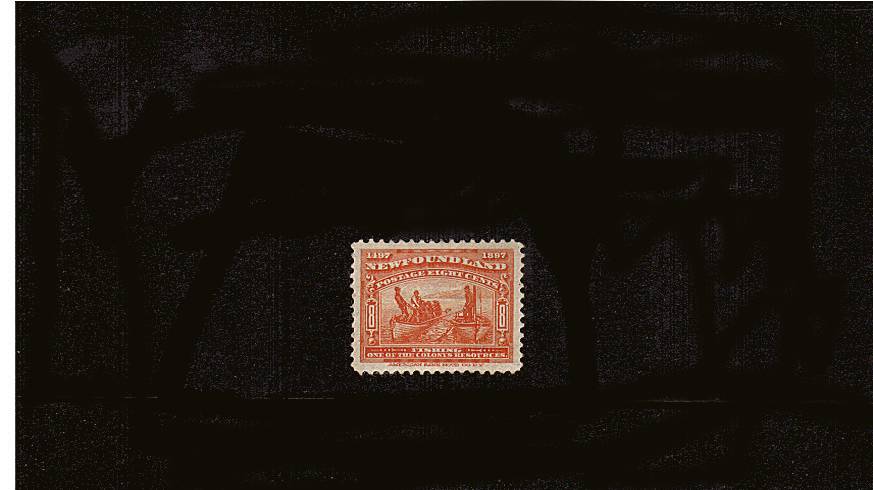 400th Anniversary of Discovery of Newfoundland and 60th Year of Victoria.<br/>The 8c Orange mounted mint. SG Cat 22

<br/><b>QQQ</b>