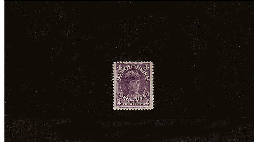 4c Violet ''Royal Family''<br/> 
A lightly mounted mint single. SG Cat 35

