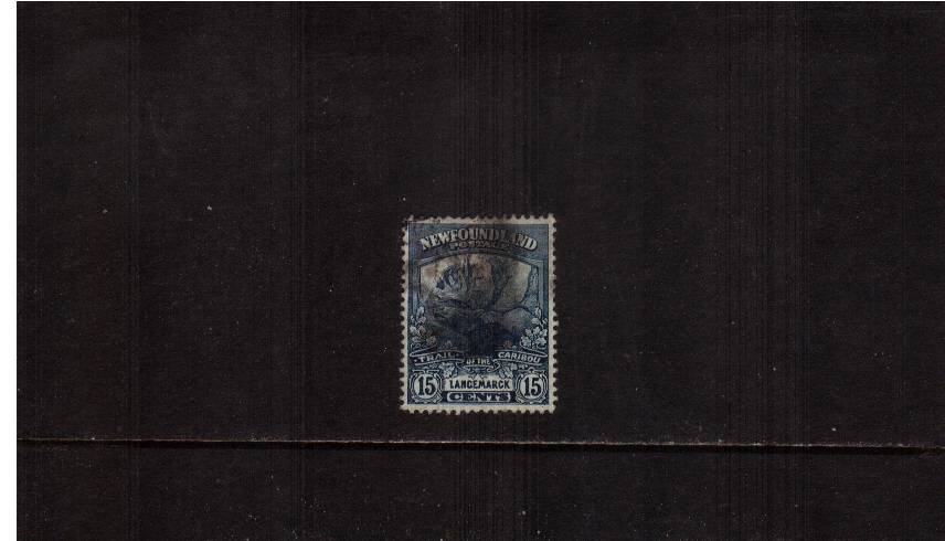 Newfoundland Contingent<br/>
15c Indigo a good used single. SG Cat 90
 <br/><b>QQQ</b>