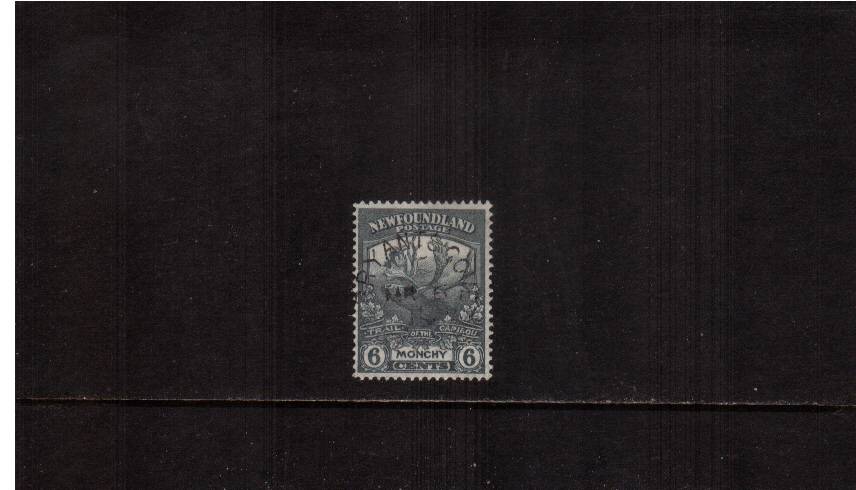 Newfoundland Contingent<br/>
6c Slate-Grey a good used single. SG Cat 70
 <br/><b>QQQ</b>