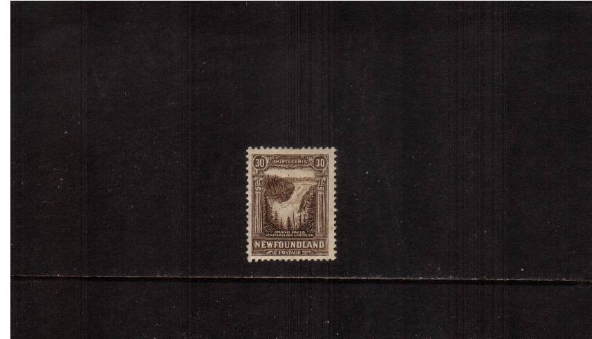 30c Sepia<br/>
A lightly mounted mint single. SG Cat 8<br/><b>QQQ</b>
