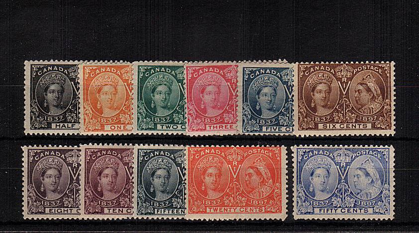 The Queen Victoria Jubilee Issue</br>A set to the 50c Pale Ultramarine lightly mounted mint.<br/>A way above average set! SG Cat �9 
<br/><b>QQQ</b>
