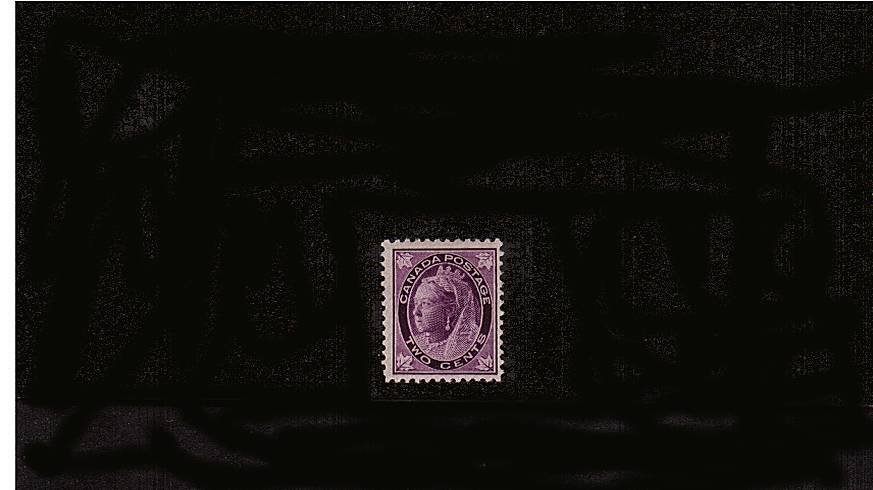 2c Violet ''Maple Leaf'' single<br/>
A lightly mounted mint single SG Cat 26