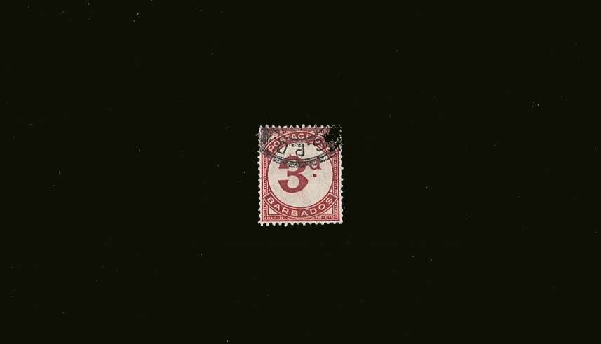 3d Carmine<br/>
A superb fine used single.<br/>
SG Cat £35
 <br/><b>QQJ</b>