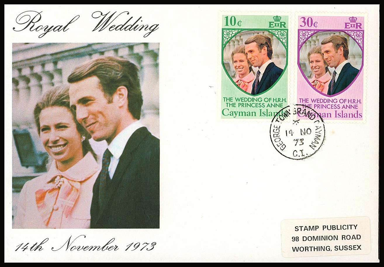 Royal Wedding set of two on a small neat colour First Day Cover.