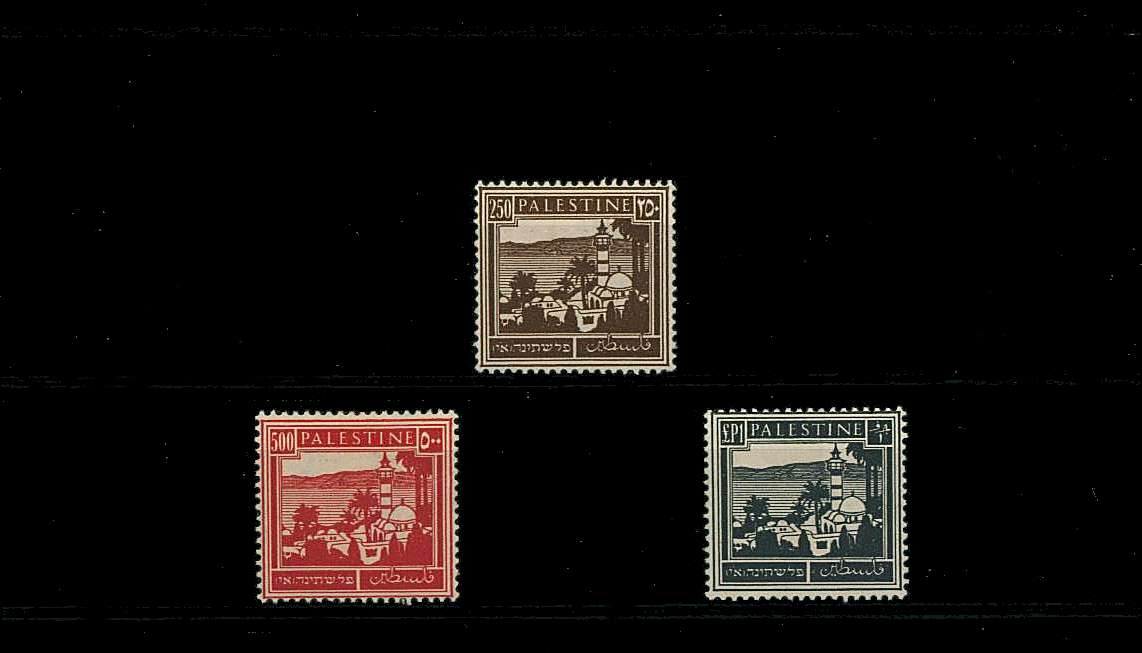The George 6th set of three from the 1932 definitive set lightly mounted mint.<br/>SG Cat £32
<br/><b>QQL</b>