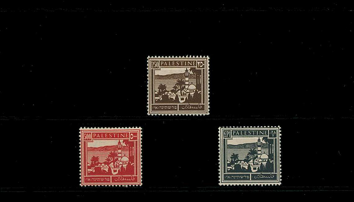 The George 6th set of three from the 1932 definitive set lightly mounted mint.<br/>SG Cat £32
<br/><b>QQL</b>