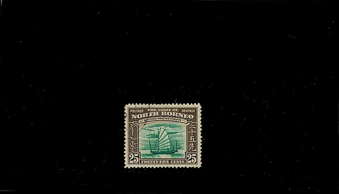 25c Green and Chocolate
<br/>A superb fine used single.
<br/><b>QQL</b>