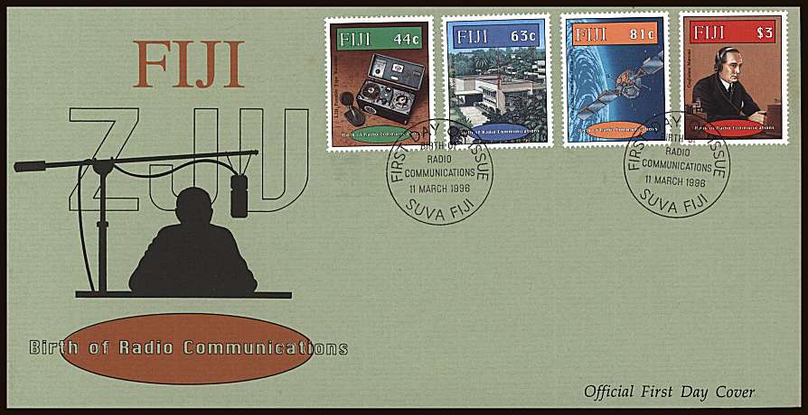 Centenary of Radio<br/>on an unaddressed illustrated First Day Cover