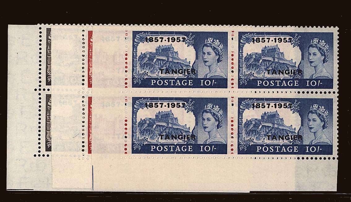 The Great Britain ''CASTLES'' set in SW Corner blocks of four superb unmounted mint. 
<br/><b>QQS</b>