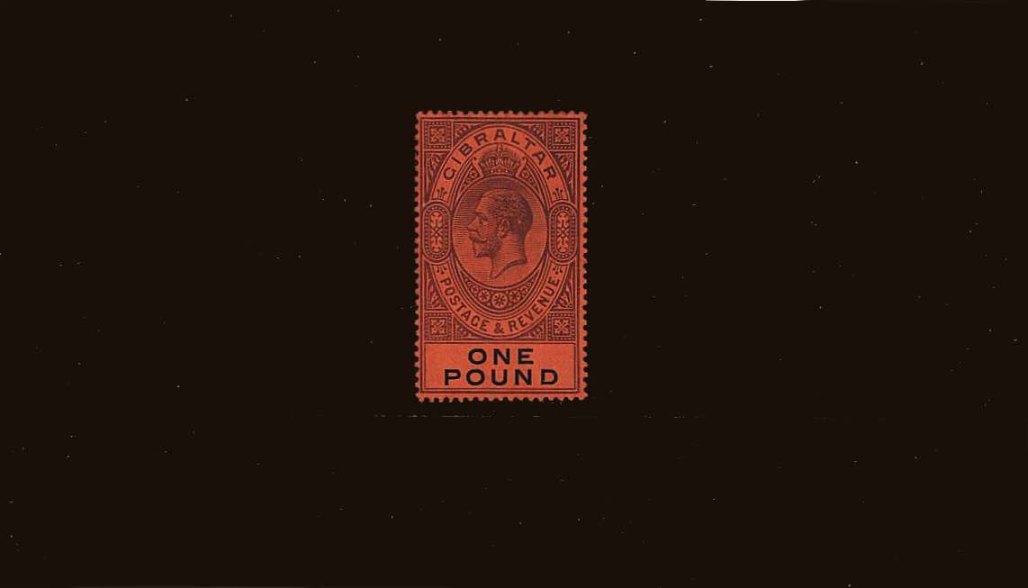�Dull Purple and Black on Red watermark Multiple Crown CA<br/>A fine lightly mounted mint with just a trace of a hinge.
<br/><b>QQS</b>