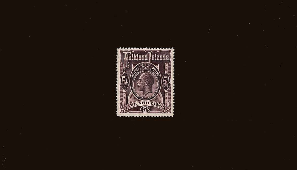 5/- Maroon<br/>
A superb unmounted mint single.
<br/><b>QQU</b>