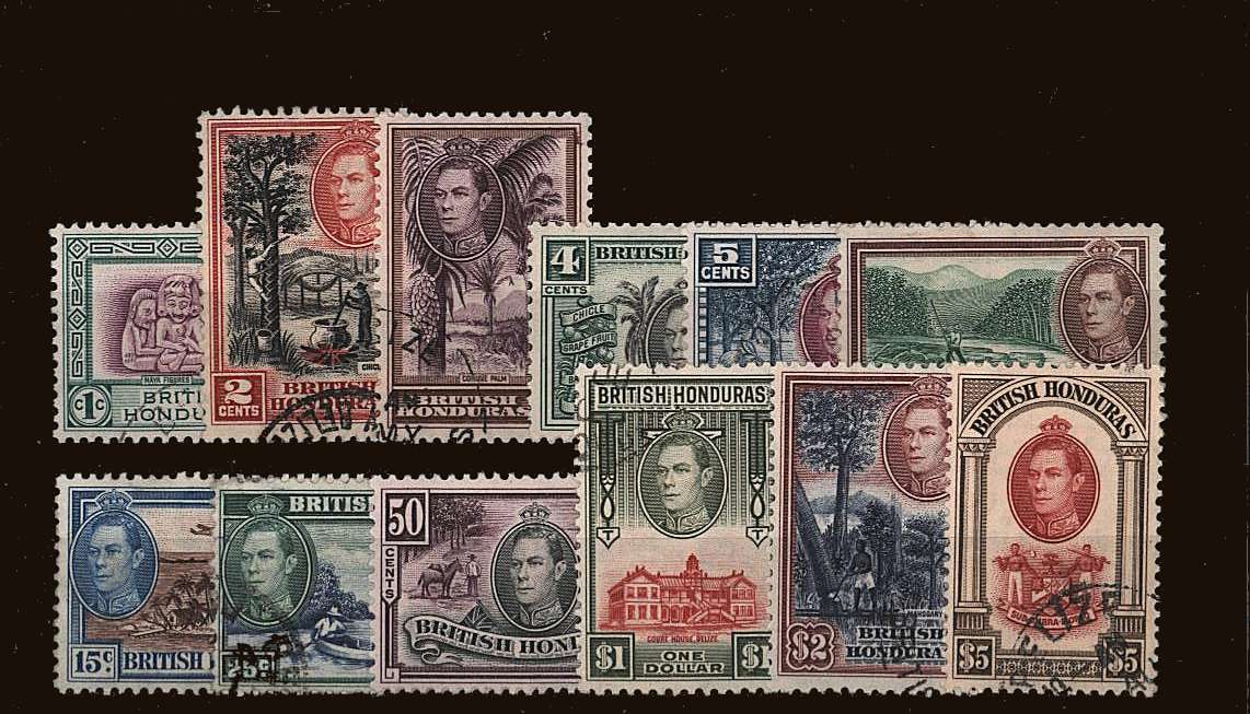 A superb fine used set of twelve with each stamp having a selected cancel.
<br/><b>QQU</b>