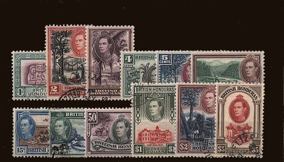 A superb fine used set of twelve with each stamp having a selected cancel.
<br/><b>QQU</b>