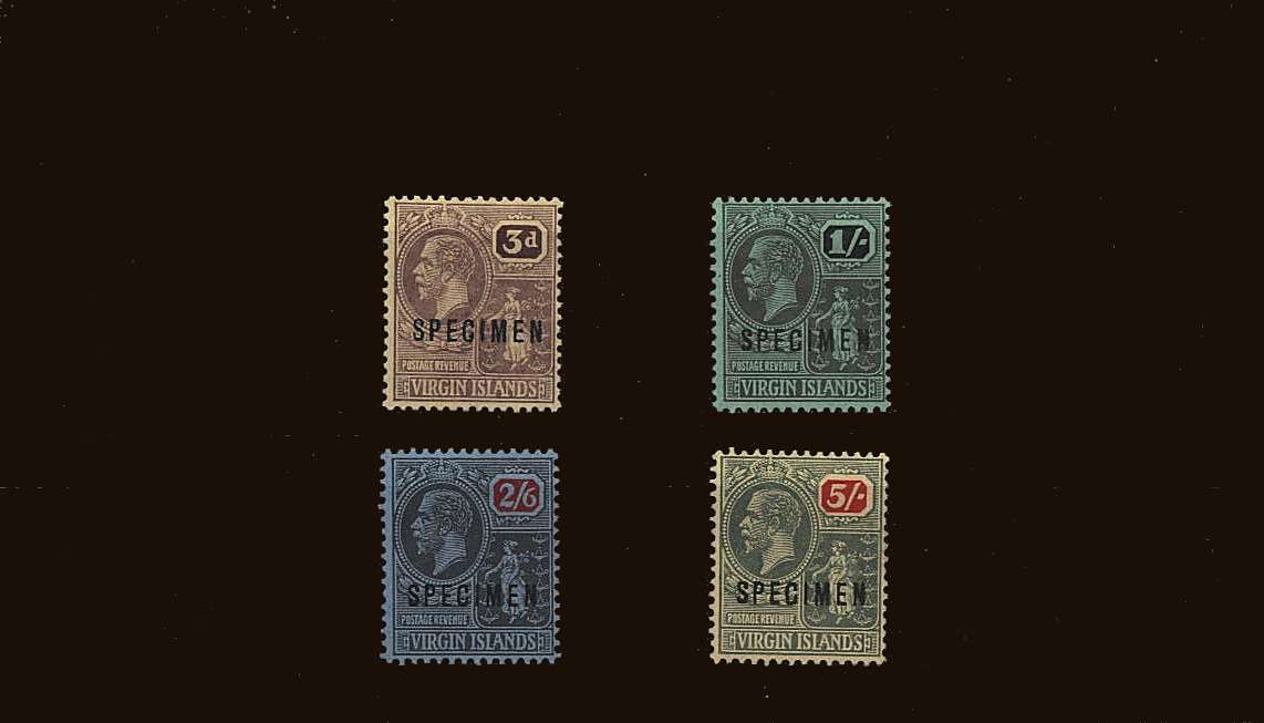 A fine lightly mounted mint set of four overprinted ''SPECIMEN''.
<br/><b>QQU</b>