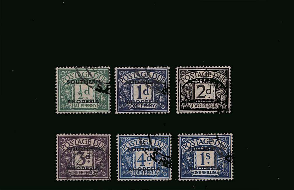 The POSTAGE DUE set of six superb fine used.
<br/><b>QQW</b>