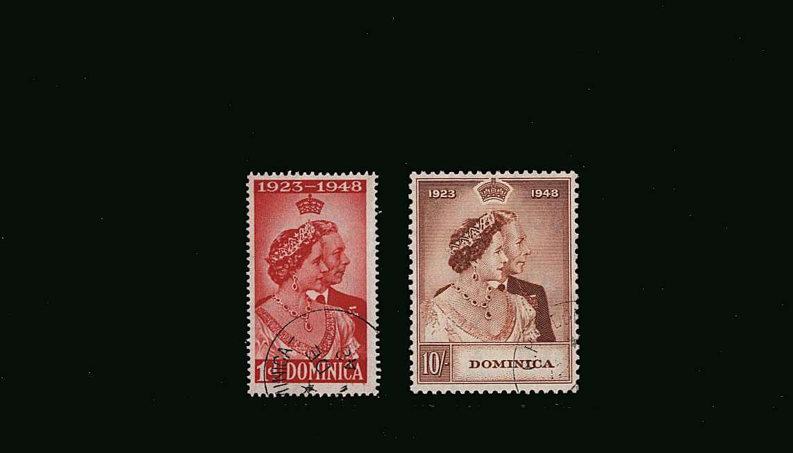 The Royal Silver Wedding set of two superb fine used.<br/><b>SEARCH CODE: 1948RSW</b><br/><b>BBJ</b>