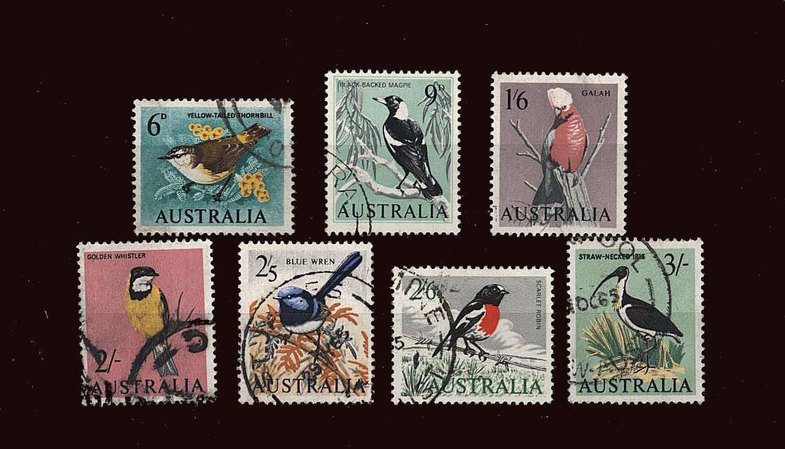 The Birds definitive set of seven good used.<br/>SG Cat £14