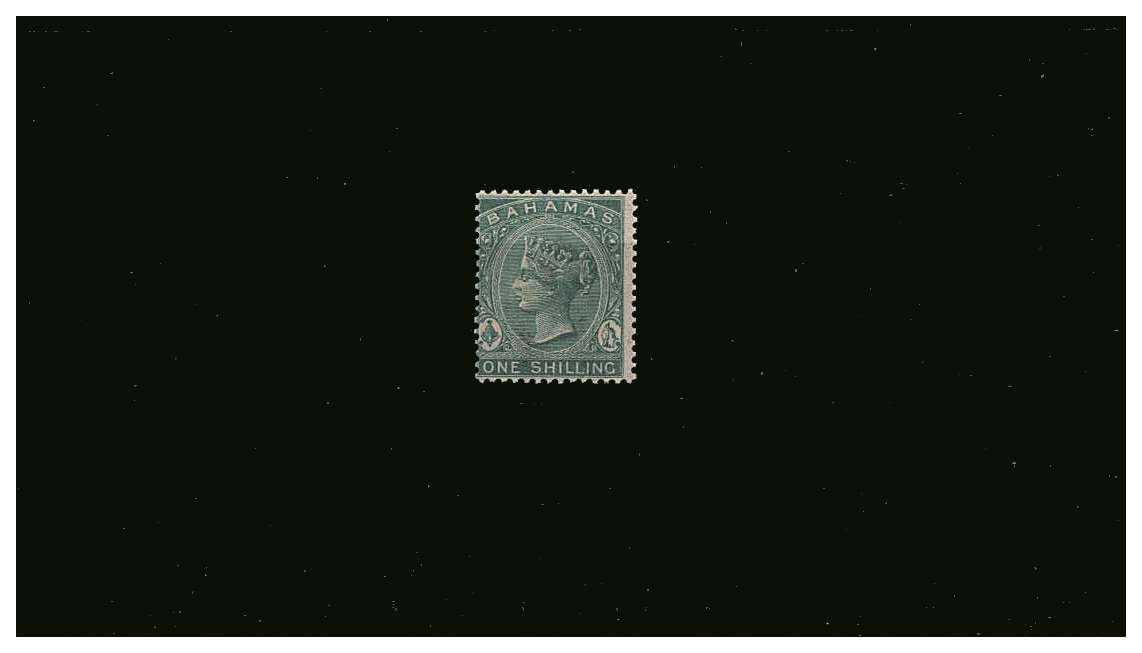 1/- Blue-Green.<br/>
A superb unmounted mint single.

<br><b>QQV</b>