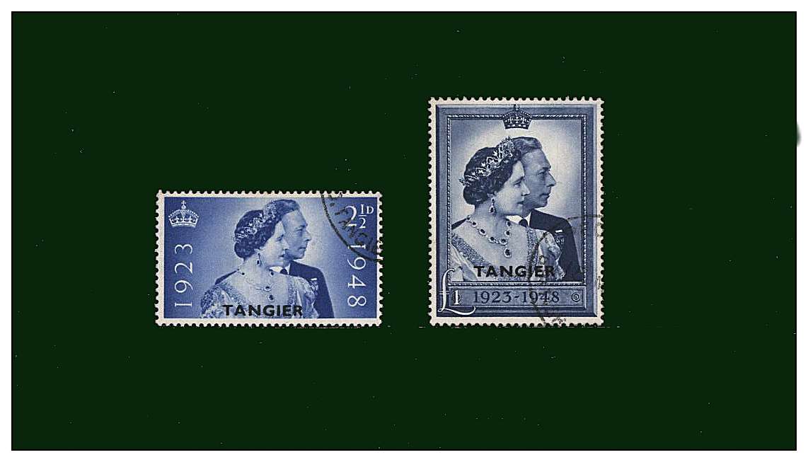 The 1948 Royal Silver Wedding set of two superb fine used.

<br/><b>SEARCH CODE: 1948RSW</b>
<br/><b>QQF</b>