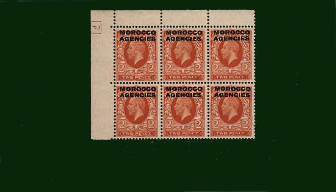 2d Orange in a superb unbmounted mint NW corner block of six.
<br/><b>BBD</b>