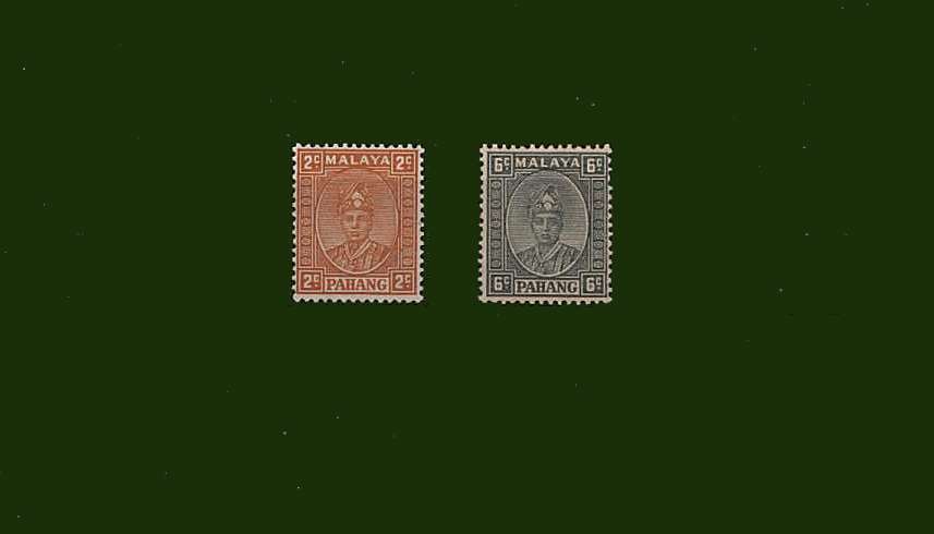 The 2c Orange and 6c Grey UNISSUED pair of stamps superb unmounted mint.<br/>See footnote in SG catalogue
<br><b>BBG</b>