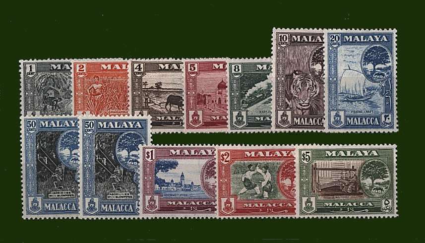 A superb unmounted mint set of eleven plus the SG listed shade of the 50c SG57a
<br><b>BBG</b>